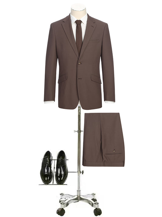 Tawny Brown Slim Fit Suit