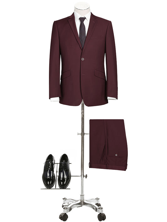 Burgundy Slim Fit Suit