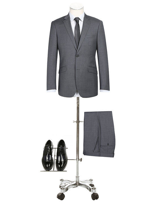 Medium Grey Slim Wool Suit