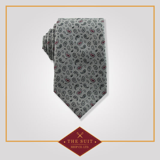 Suva Gray Paisley Tie