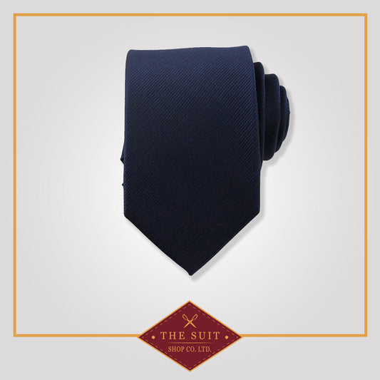 Plain Navy Tie