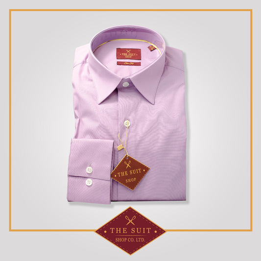 Toscana Shirt Lilac Stretch Cotton