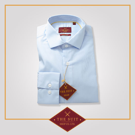 Windsor Shirt Baby Blue 100% Easy Iron Cotton