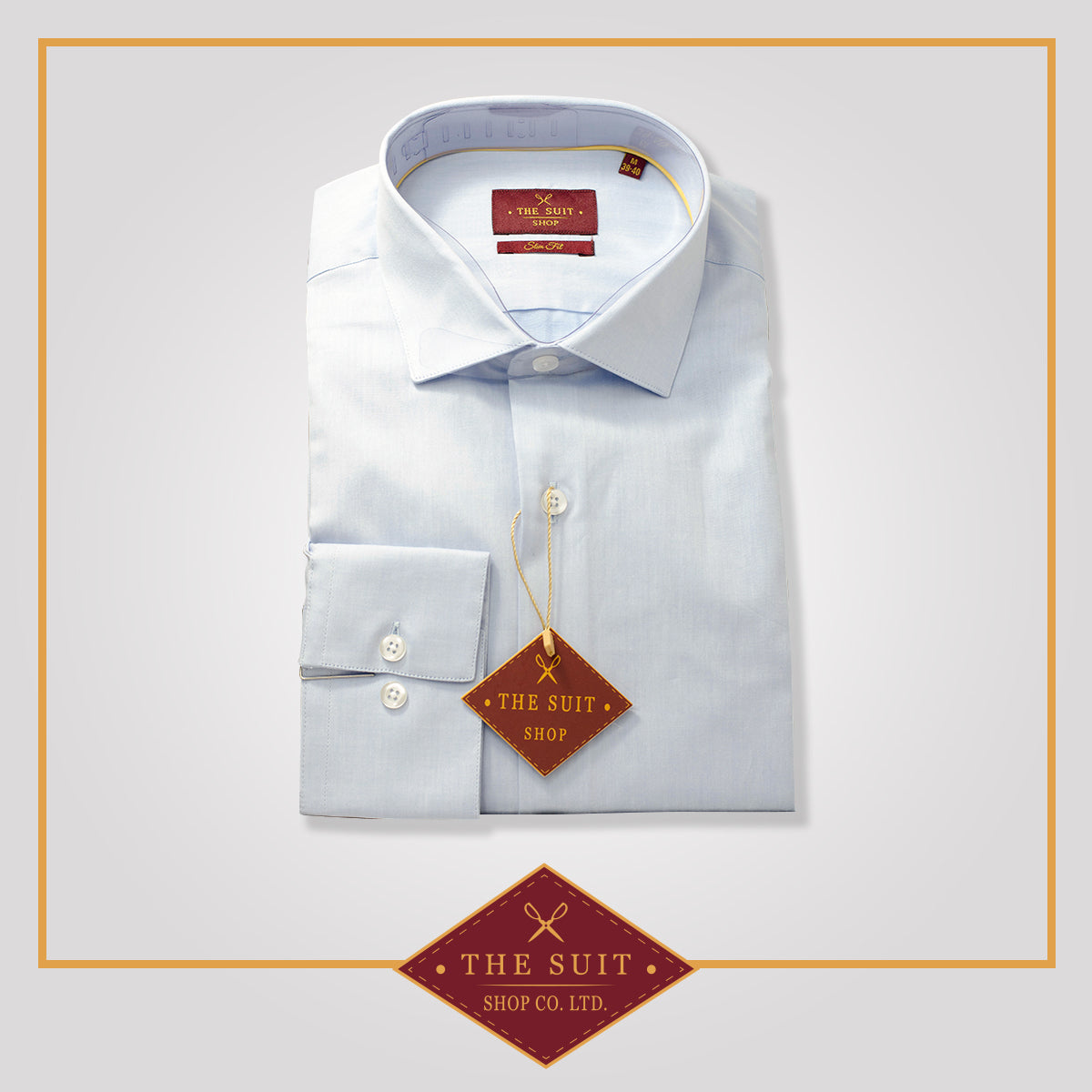 Windsor Shirt Baby Blue Fine Twill Cotton