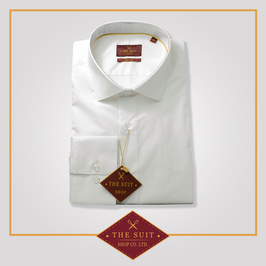 Windsor Shirt White Fine Twill Cotton