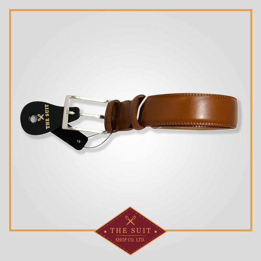 Cognac Tan Leather Belt