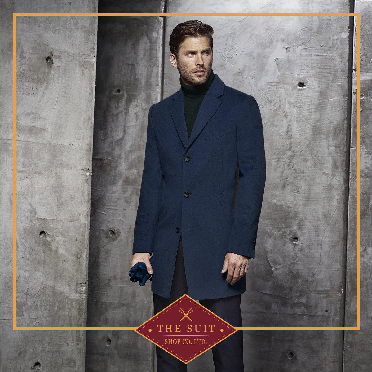 Navy Ducati Overcoat