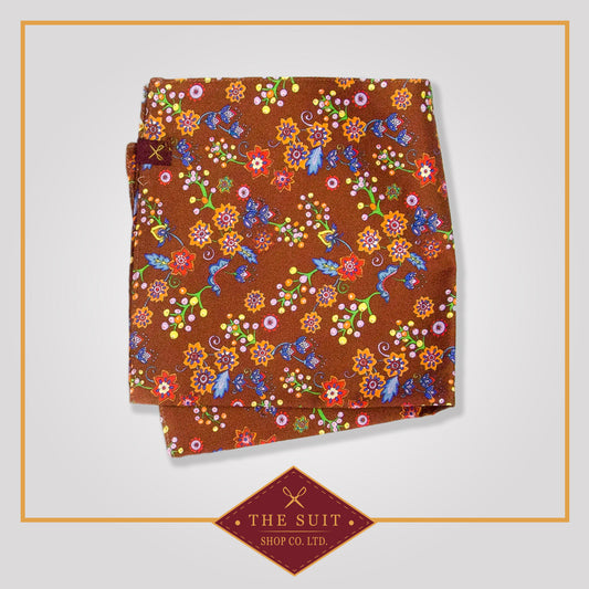 Prairie Sand Patterned Pocket Square