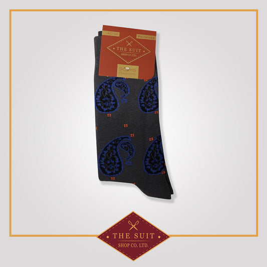 Dark Paisley Socks