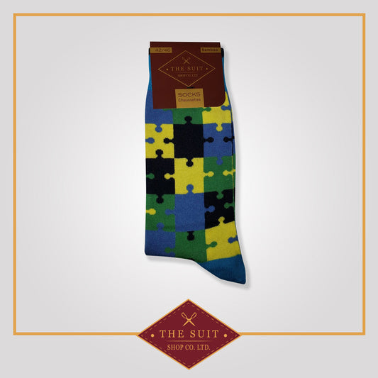 Puzzle Pattern Socks