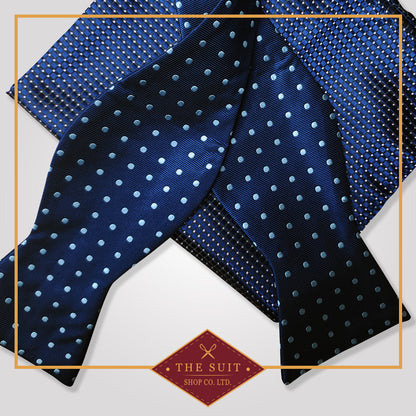 Madison Pin Dot Bow Tie and Madison Pin Dot Pocket Square