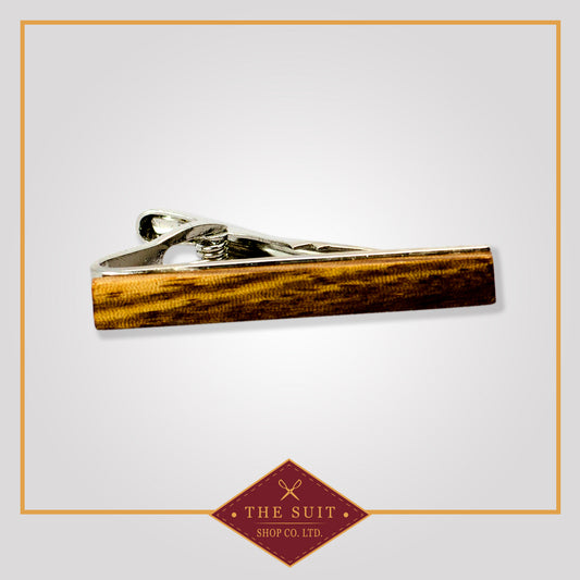 Antique Wood Tie Clip