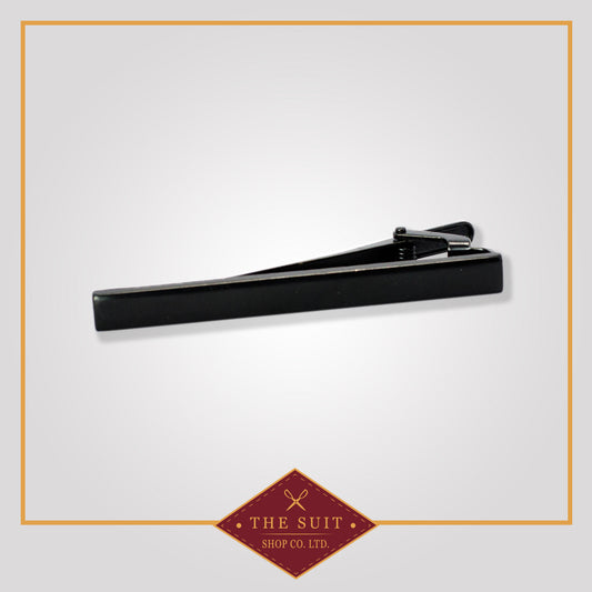 Matte Black Finish Tie Clip